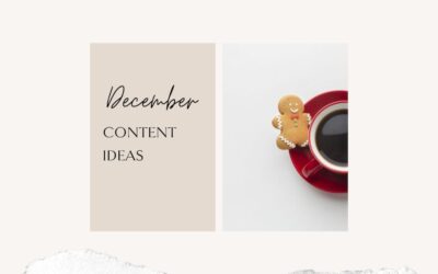 PR and Social Media Ideas for the month of December
