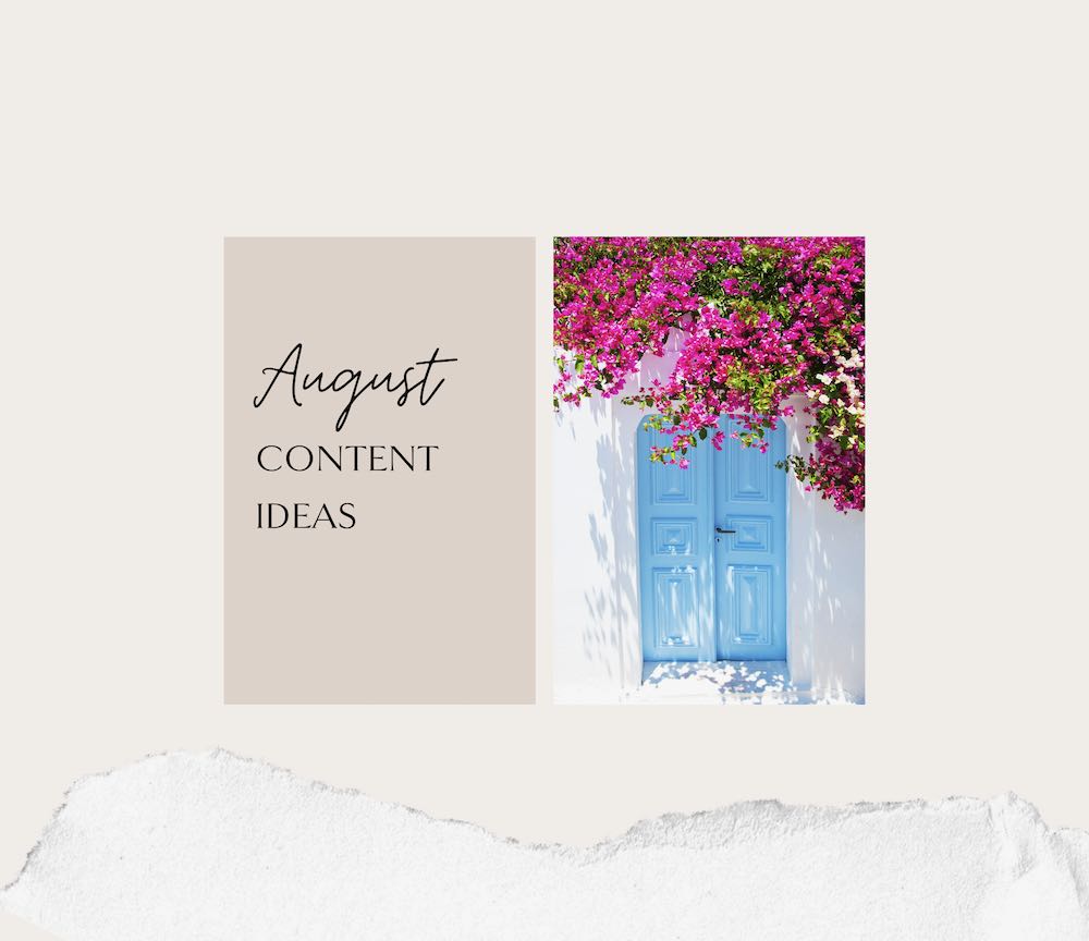 August blog ideas K Agency