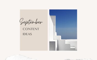 PR and Social Media Ideas for the month of September