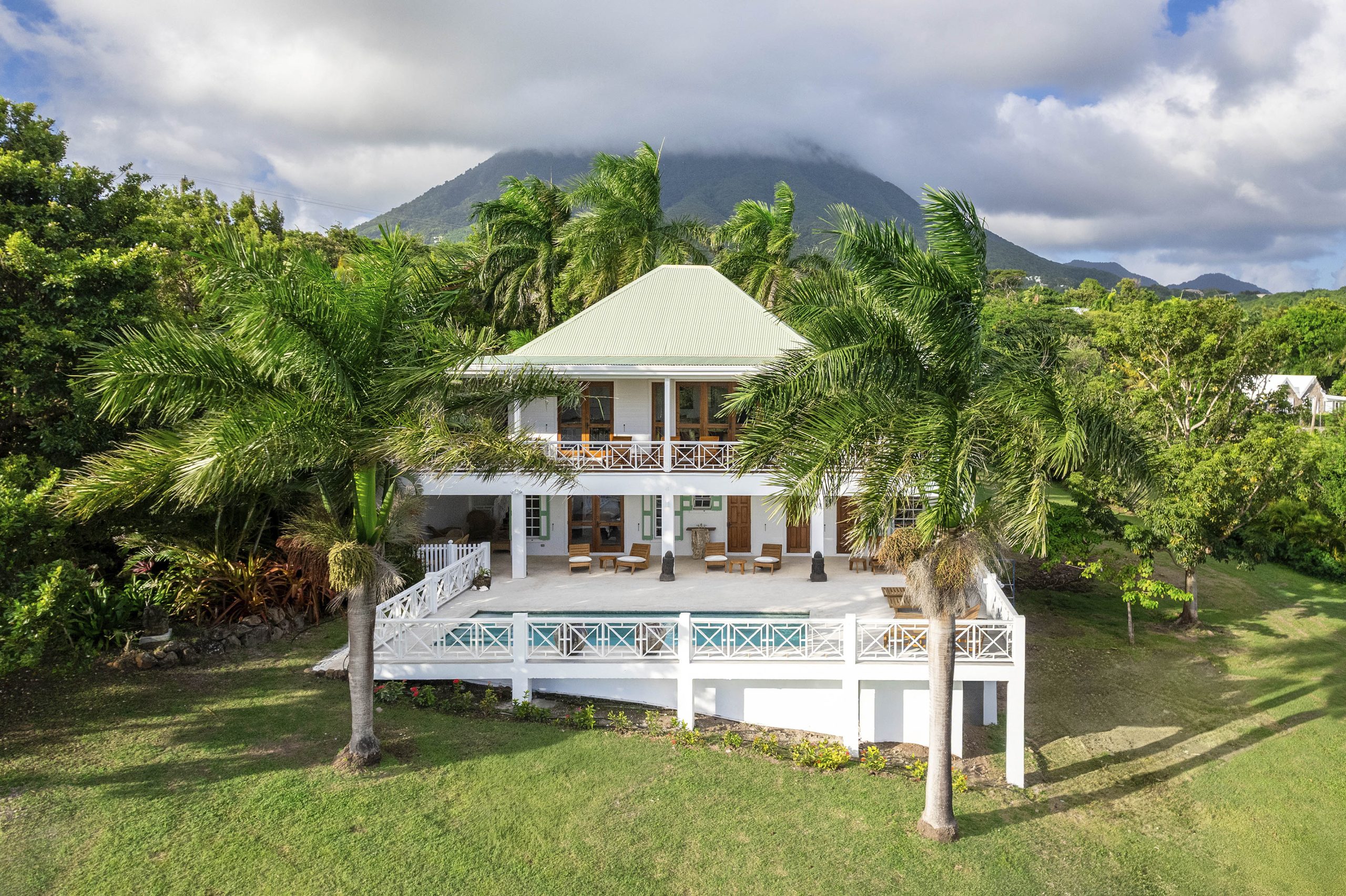 Saddle Hill View Villa aerial